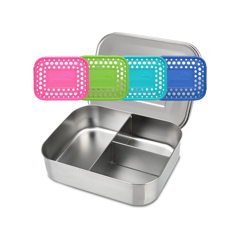 LunchBots Medium Build-A-Bento Lunch Box, 3.6 Cups - Reef