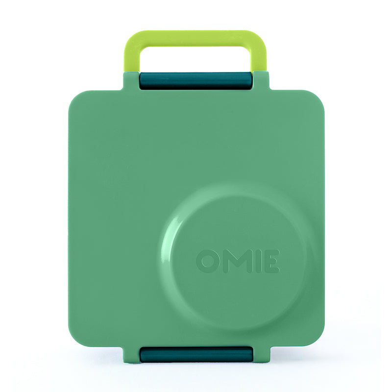 OmieLIfe OmieBox Hot & Cold Insulated Bento Lunch Box (V2) - Green Meadow