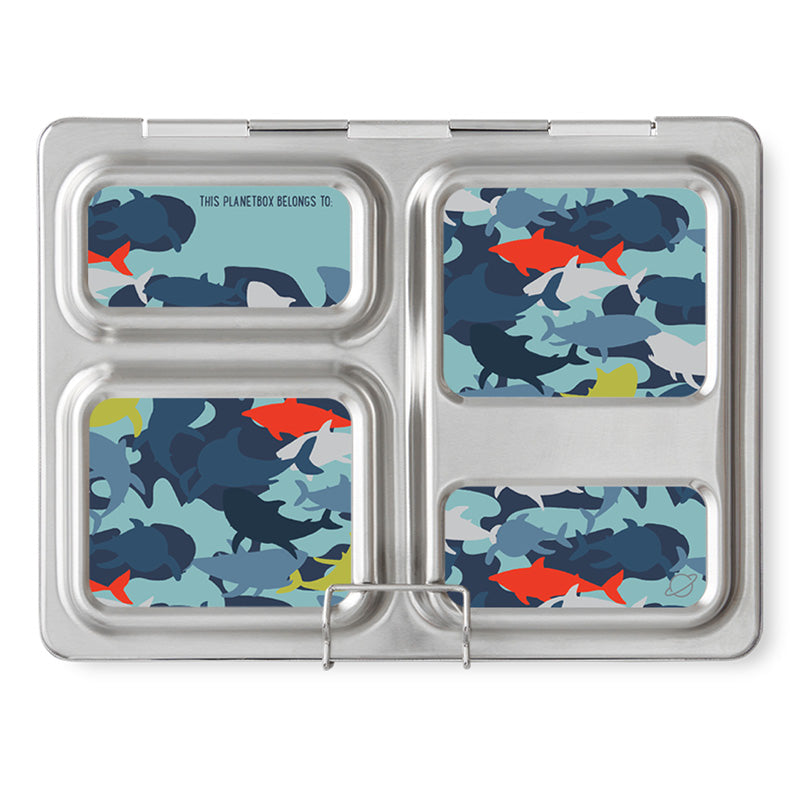 Magnet Set for PlanetBox Launch: Camo Sharks