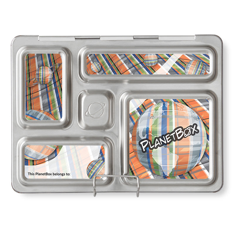 Magnet Set for PlanetBox Rover: Planet Plaid