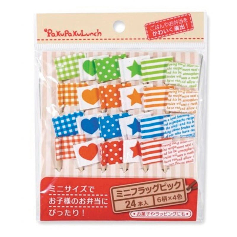 PakuPakuLunch Mini Flag Picks