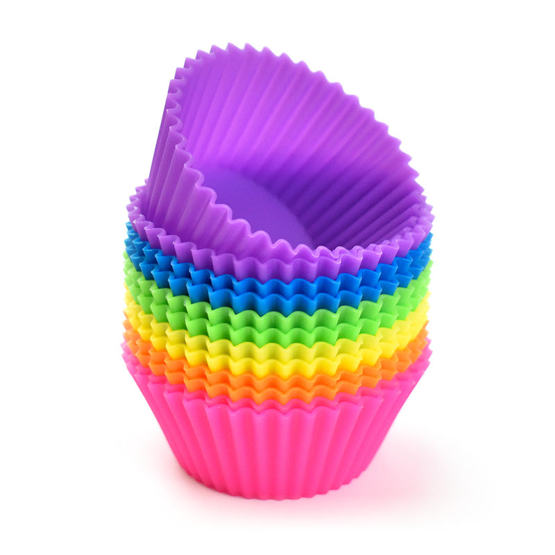 Silicone Baking/Cupcake Liners for Bento Boxes: 12-Pack