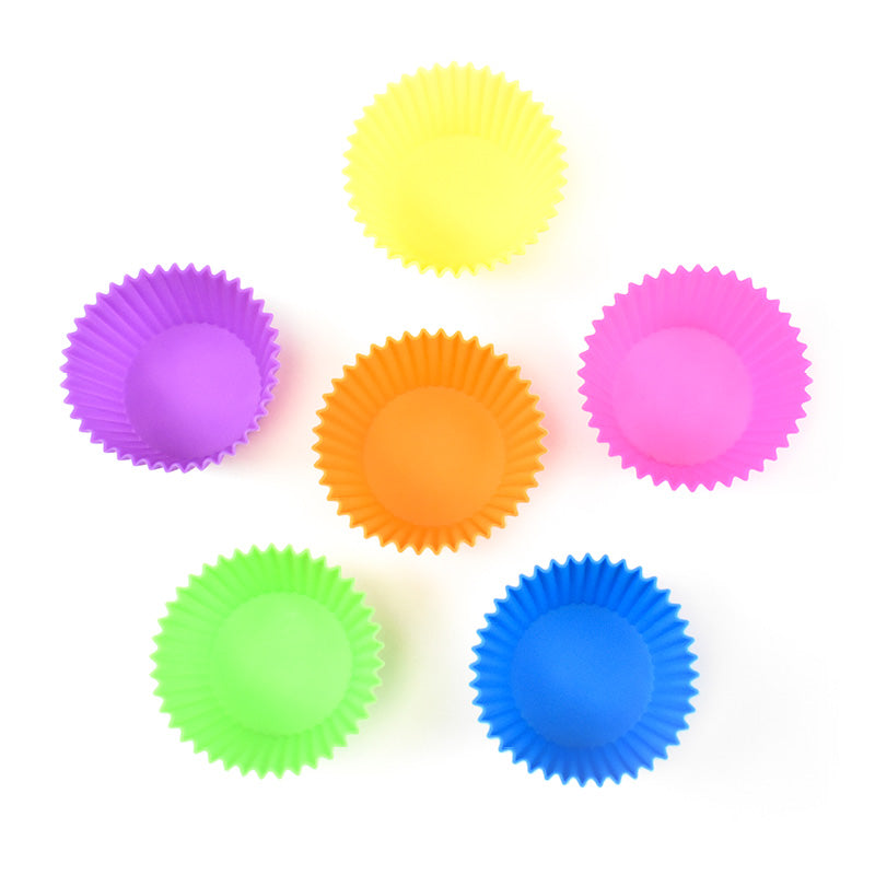 Silicone Baking/Cupcake Liners for Bento Boxes: 12-Pack