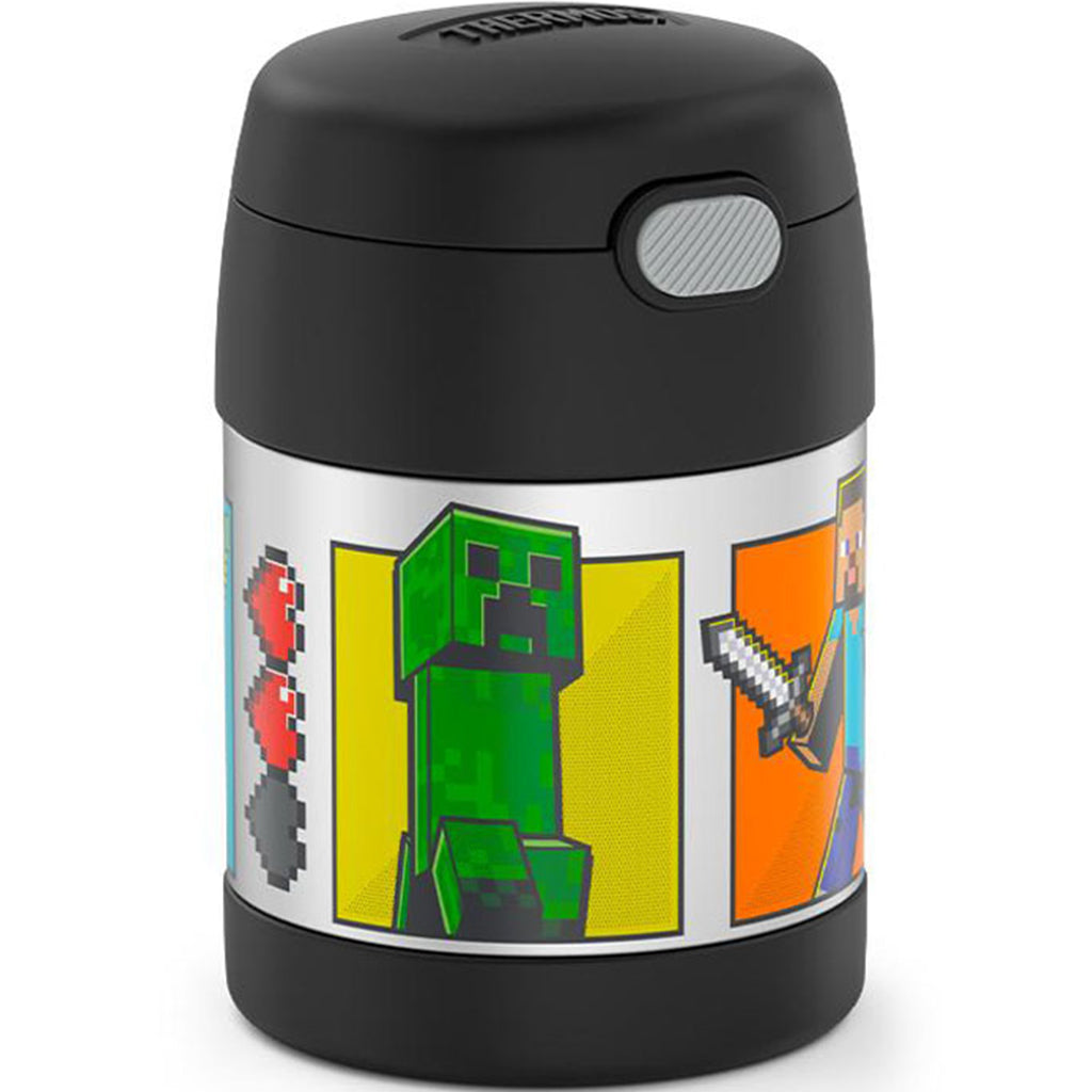Thermos 10oz FUNtainer Food Jar with Spoon: Minecraft Characters