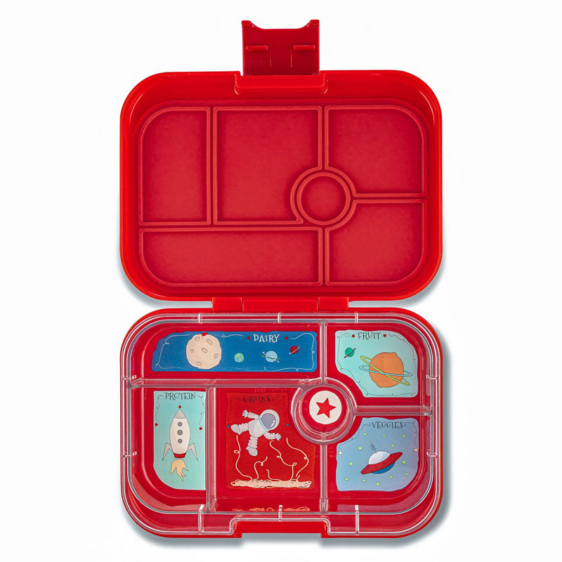 Yumbox Original: Wow Red (Rocket Tray, 6 Compartments)