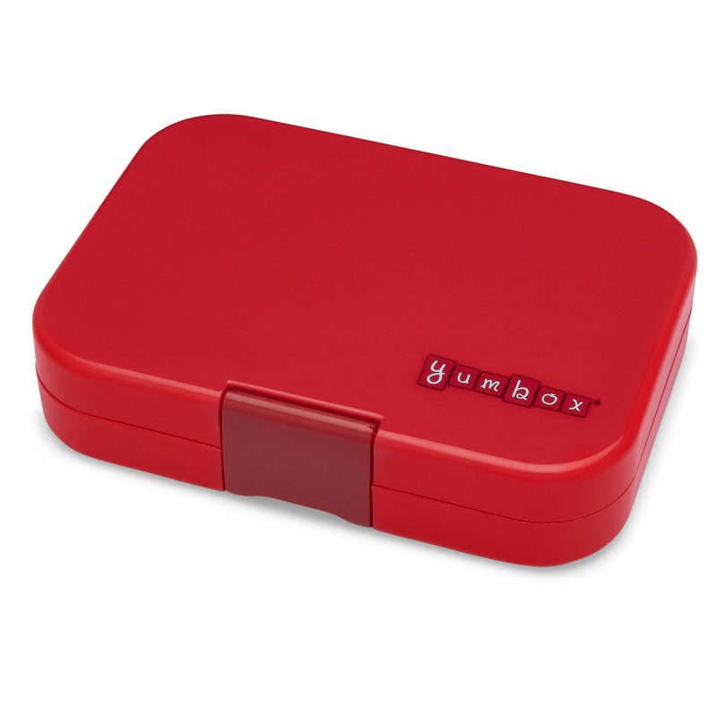 Leakproof Sandwich Friendly Bento Box - Yumbox Panino Wow Red (Shark Tray)
