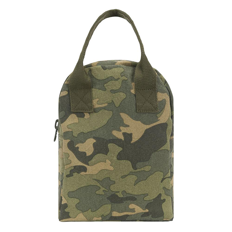 Fluf Zipper Lunch Bag: Camo
