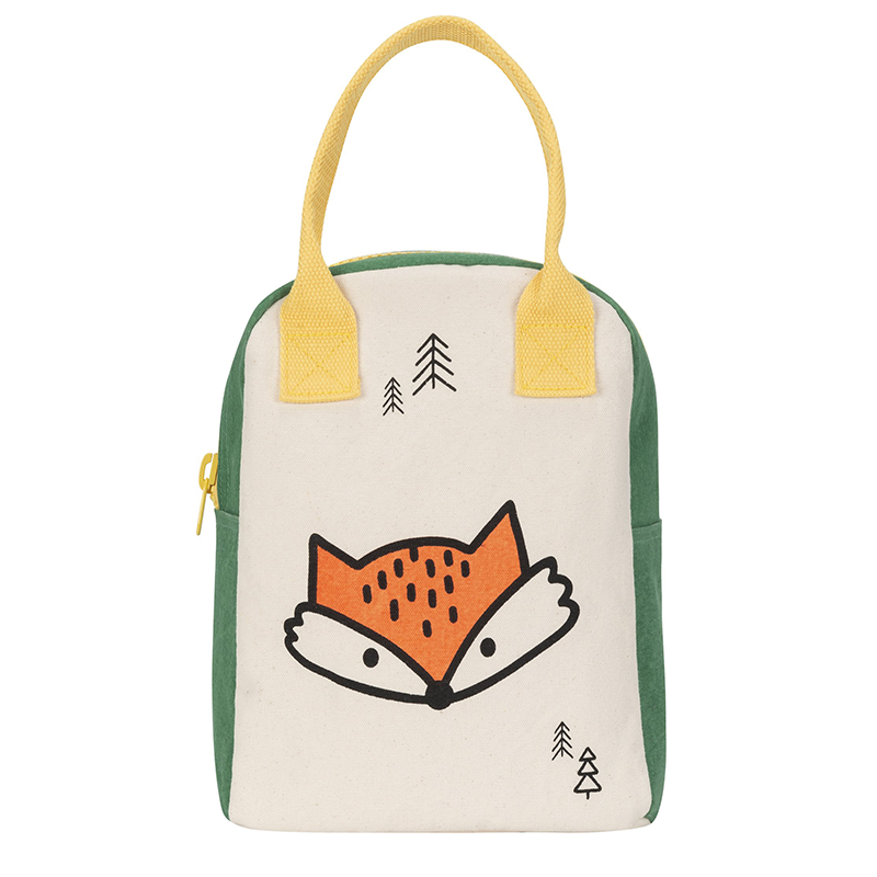 Fluf Zipper Lunch Bag: Fox