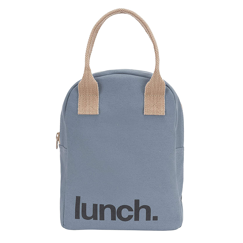 Fluf Zipper Lunch Bag: Lunch Blue