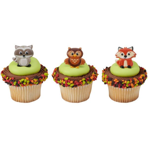 Decopac Woodland Animal Rings (6-Pk) - CuteKidStuff.com