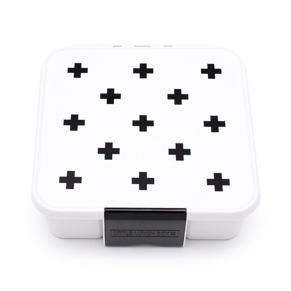 Little Lunch Box Co. Bento Five: White with Black Cross